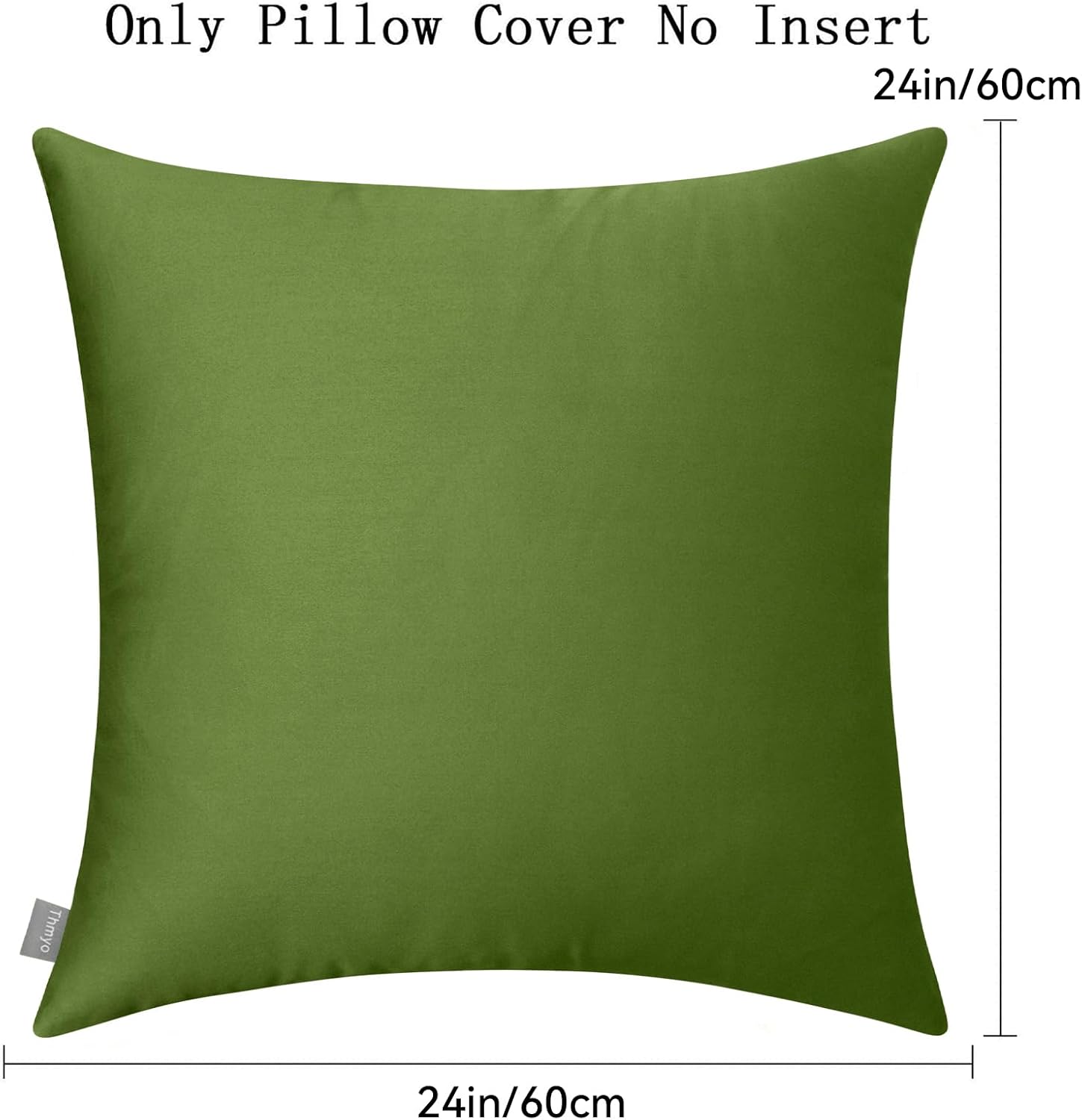 Thmyo 4-Pack 100% Cotton Comfortable Solid Decorative Throw Pillow Case, Square Cushion Cover Pillowcase Sublimation Blank Pillow Covers DI…
