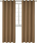 BGment Blackout Curtains for Bedroom - Grommet Thermal Insulated Room Darkening Curtains for Living Room, Set of 2 Panels (52 x 95 Inch, Ta…