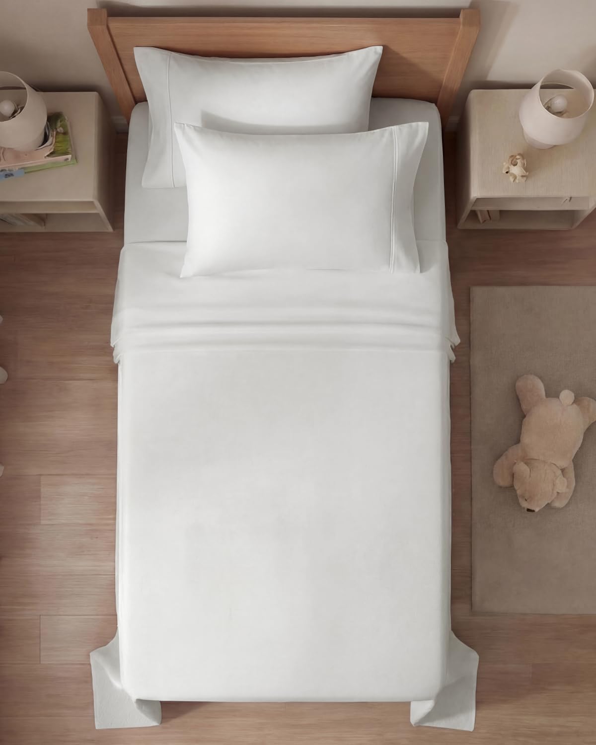 Twin 4 Piece Sheet Set - Comfy, Breathable & Cooling - Soft Hotel Luxury Bedding for Women, Men, Kids, Teens and Children - 1 Flat & 1…