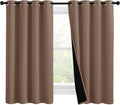 Nicetown Bedroom Full Blackout Curtain Panels, Super Thick Insulated Window Covers, Keeping Out Cold Air and Heat 100% Blackout Blinds with…