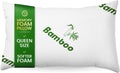 Shredded Memory Foam Pillow Queen Size - Cooling Bed Pillow for Sleeping for Stomach, Back and Body - 1 Pack Queen Soft Comfy Cool Memory…