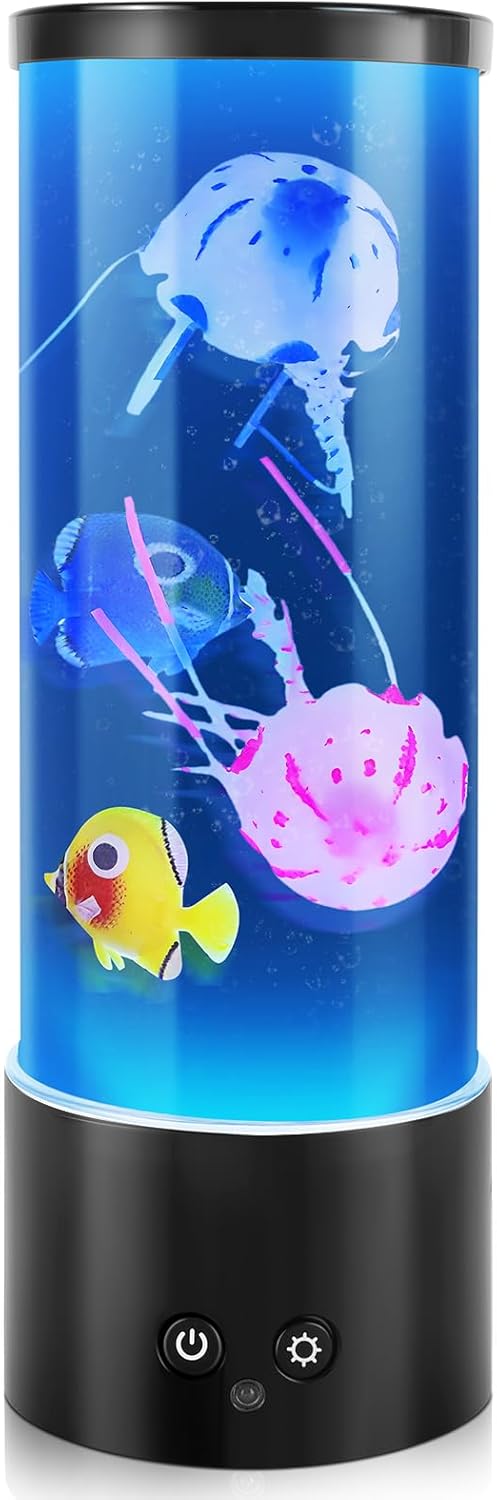 Jellyfish Lamp, Birthday Gifts, Table Lamp Jelly Fish Tank for Room Decor, Night Light for Relaxation and Sleep, Birthday Gifts for…