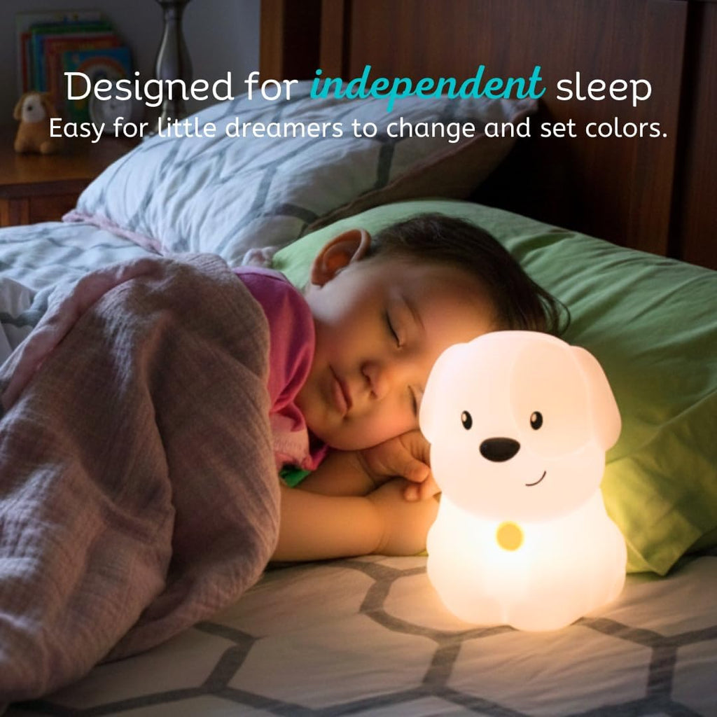 Lumipets Pepper the Puppy Dog Squishy Silicone Night Light for Kids | Cute Night Light with Remote & Touch Control for Baby & Toddler…