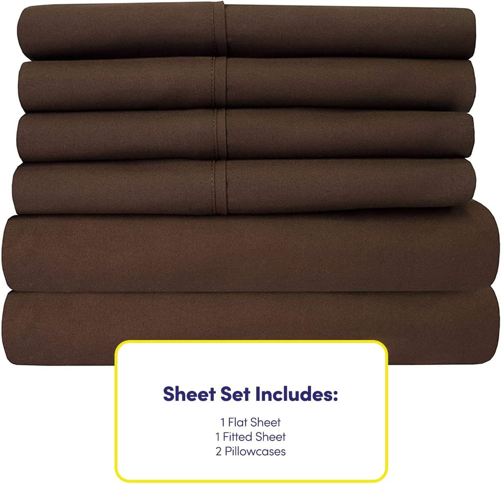 Twin XL Size Bed Sheets - 4 Piece 1500 Supreme Collection Fine Brushed Microfiber Deep Pocket Twin X-Large Sheet Set Bedding - 1 EXTRA…
