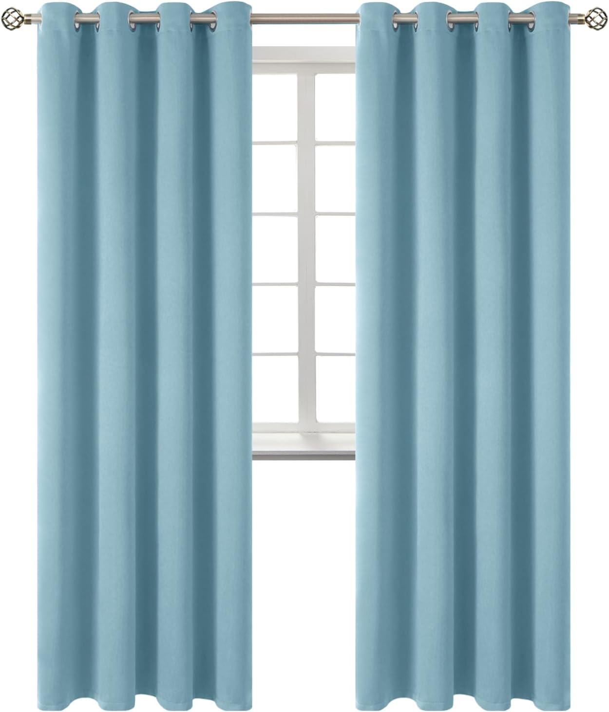 BGment Room Darkening Curtains 84 Inches Long - Grommet Thermal Insulated Drapes Window Treatment Curtains for Bedroom, 2 Panels, 52 x 84 I…