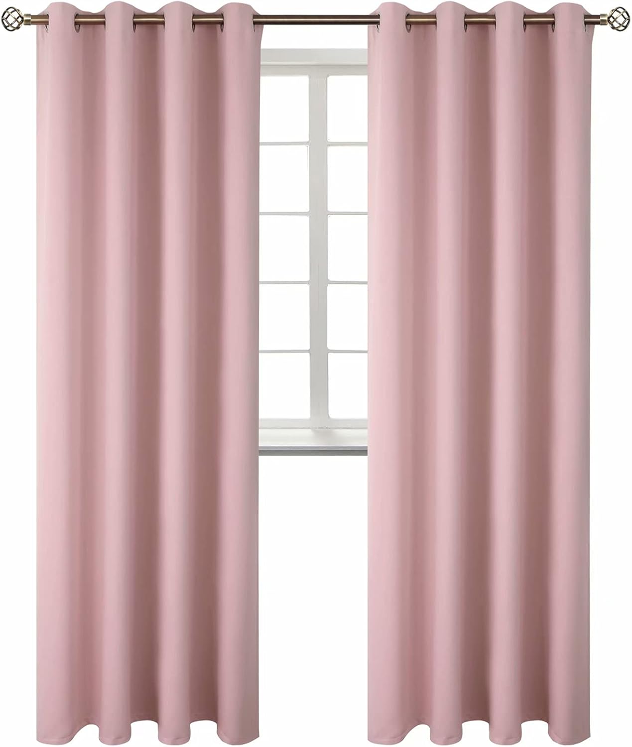 BGment Room Darkening Curtains 95 Inches Long - Grommet Thermal Insulated Drapes Window Treatment Curtains for Bedroom, 2 Panels, 52 x 95 I…