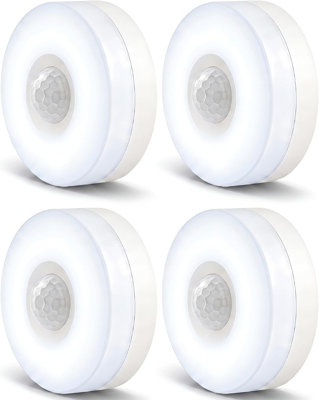 YELKO Motion Sensor Night Light - Plug-in 6000K Cool White Anti-Glare LED Nightlight, Ultra Bright Cozy Soft Glow Not Dazzling for…