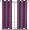 BGment Room Darkening Curtains 45 Inches Long - Grommet Thermal Insulated Drapes Window Treatment Curtains for Bedroom, 2 Panels, 38 x 45 I…