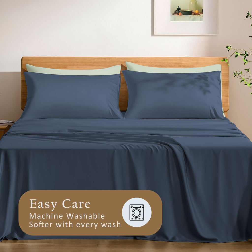 TOSMO Luxury Cooling Pillowcase Set of 2 | FSC® Certified | Viscose from Organically Grown Bamboo | Breathable Silky Soft Pillowcases…