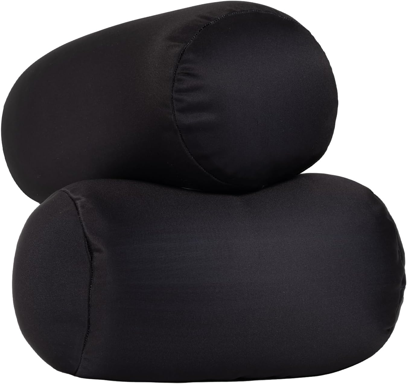 2Pcs Microbead Bolster Tube Neck Bed Body Pillows, 12 x 7 inches Squish Bean Bag Microbead Pillow for Sleeping Home Travel Neck Lumbar…