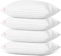EIUE Bed Pillows for Sleeping 4 Pack, Pillows for Side and Back Sleepers, Super Soft Down Alternative Microfiber Filled Pillows (White…