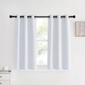 NICETOWN Room Darkening Curtain Panels, 2 Panels, 34 by 40, Greyish White, Window Treatment Thermal Insulated Grommet Light Blocking…