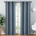 Yakamok 84 Inch Length 100% Blackout Curtains for Bedroom, Light Blocking Drapes Room Darkening Thermal Insulated Solid Grommet Panels…
