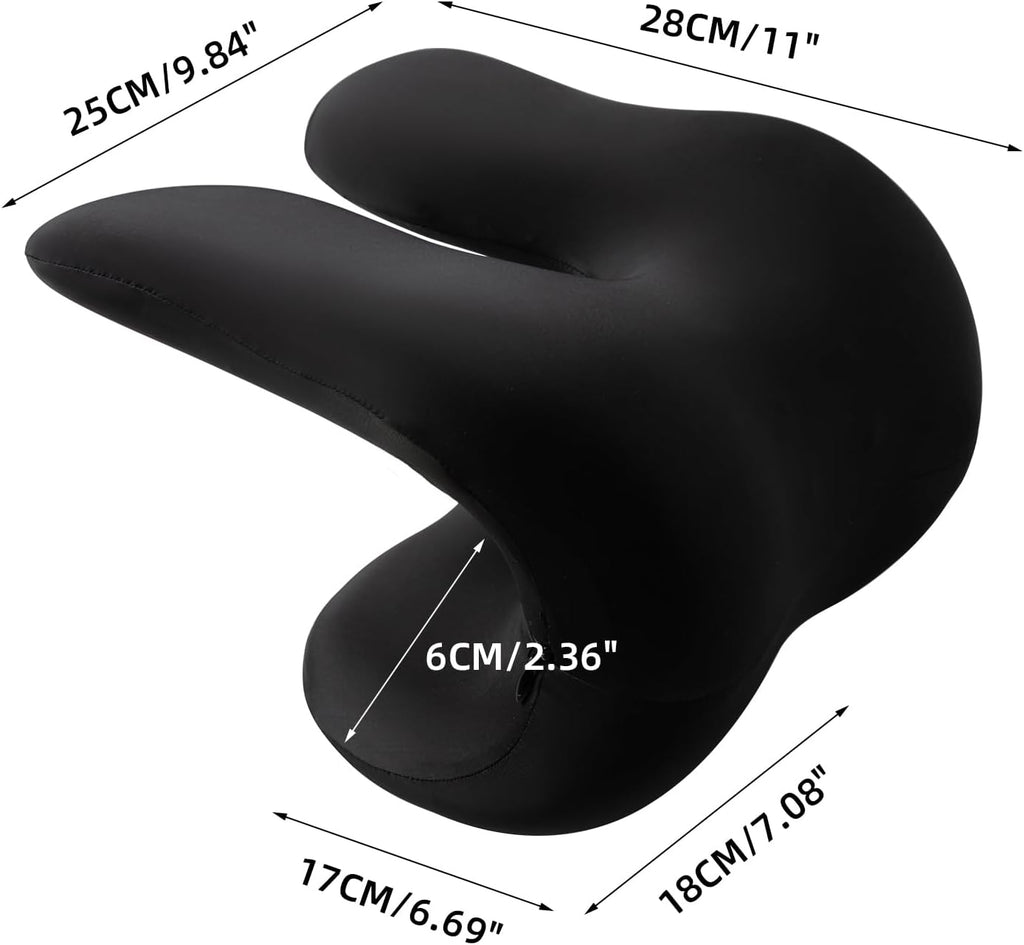 SheRest Office Chair Neck Pillow, Memory Foam Ergonomic Nap Pillow Office Chair Headrest Accessory, Neck Support Pillow Ideal for Office…