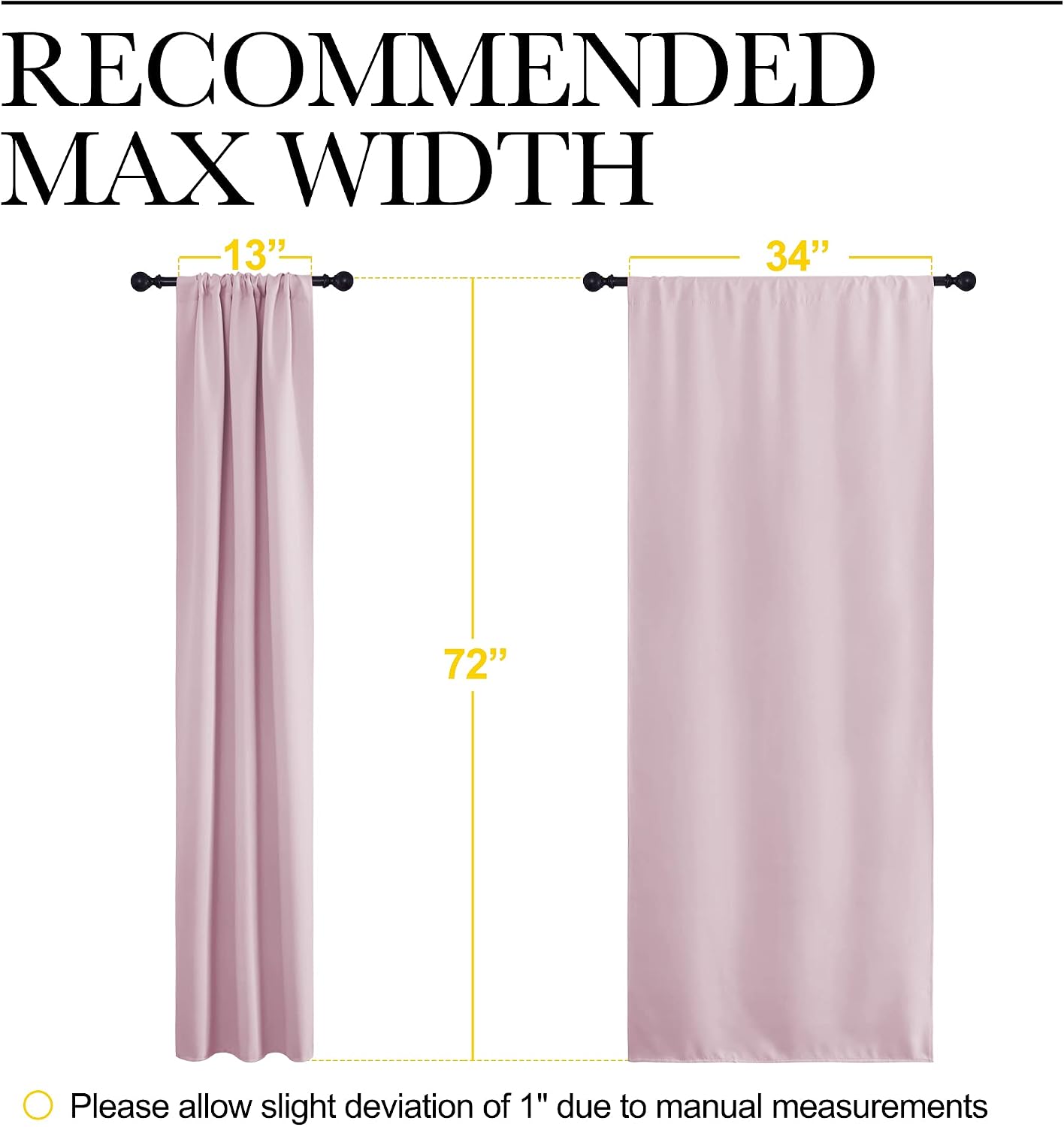 NICETOWN Blackout Curtains for Living Curtains, Room Darkening Draperies Window Curtain Panels, Thermal Insulated Room Darkening Curtains…