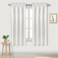 DWCN Blackout Curtains Thermal Insulated, Energy Saving & Noise Reducing Bedroom and Living Room Curtains, Ivory, W 42x L 72 Inch, Set of…