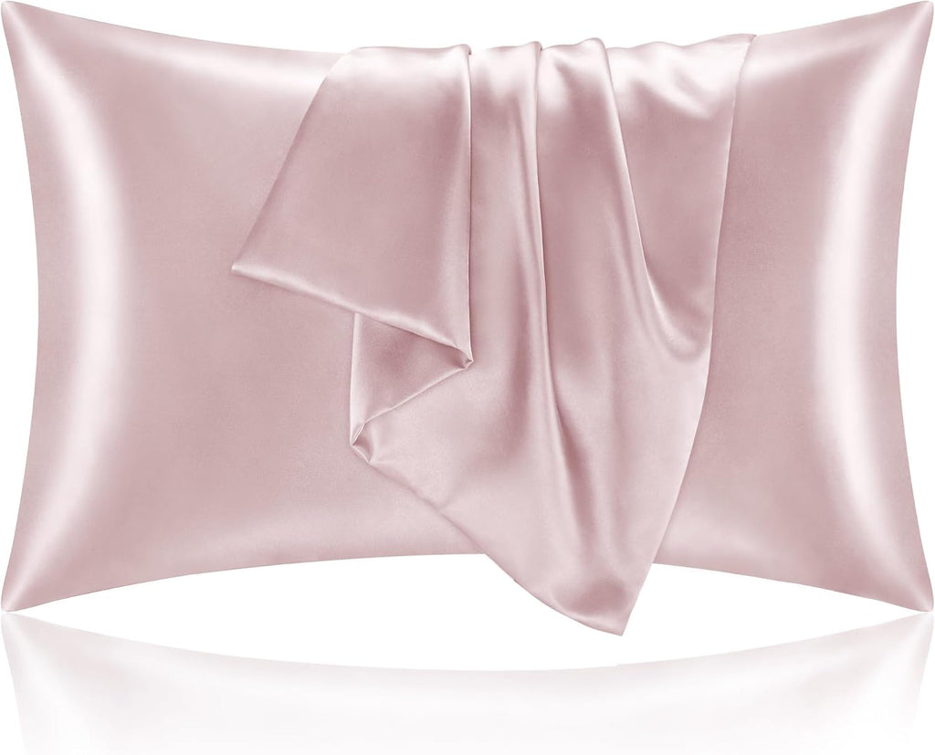 Bedelite Satin Pillowcase for Hair and Skin, Super Soft and Cooling Similar to Silk Pillow Cases 2 Pack with Envelope Closure, Gift for Wom…