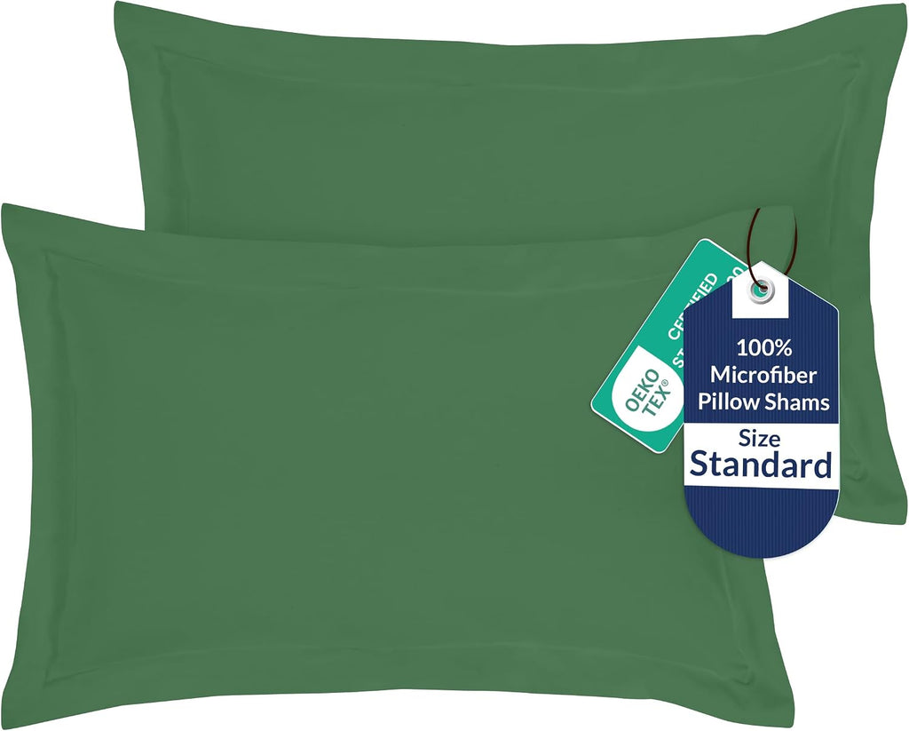 Royalelinens Royale Linens Pillow Shams 2 Pack Standard Size 20x26 Inch - 1800 Microfiber -Bed Pillow Shams, Wrinkle Resistant Super Soft a…