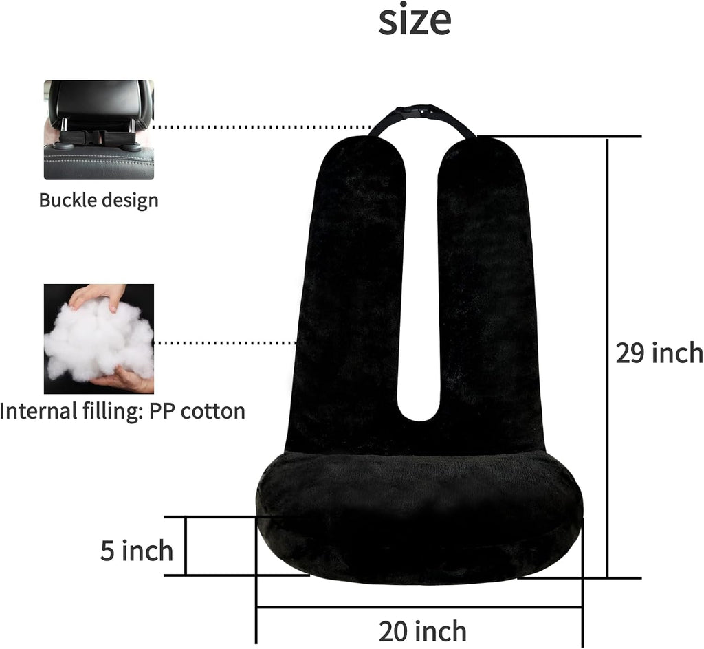 FHSGGP Travel Pillow Car Travel Sleep Support Pillow 2-in-1 Lap Pillow and Car Pillow with Neck and Body Support for Adults and Kids on…