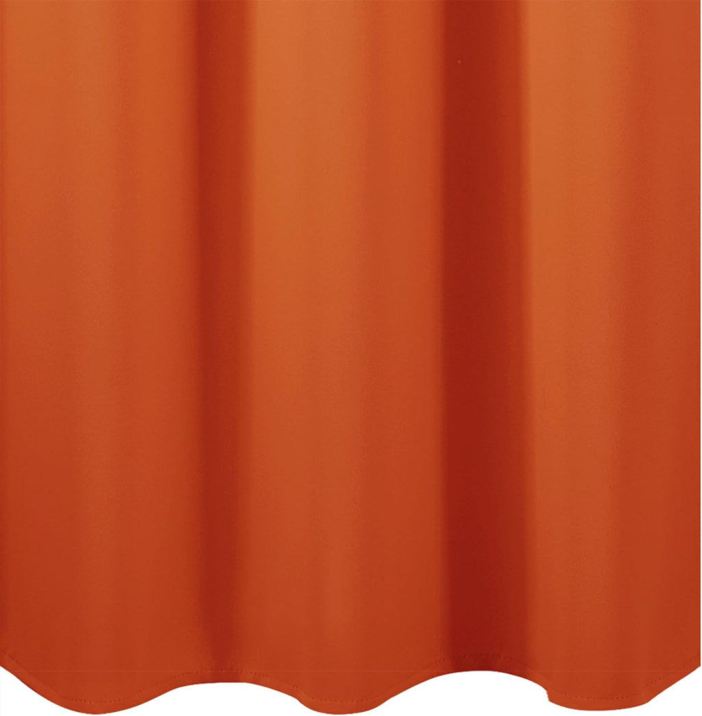 Lemomo Orange Blackout Curtains/38 x 54 Inch/Set of Two Panels Grommet Living Room Curtains 54 Inch silver