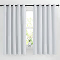 Nicetown Room Darkening Curtains for Living Room - easy maintenance Solid Thermal Insulated Grommet Curtains/Panels/Drapes for Bedroom (2…