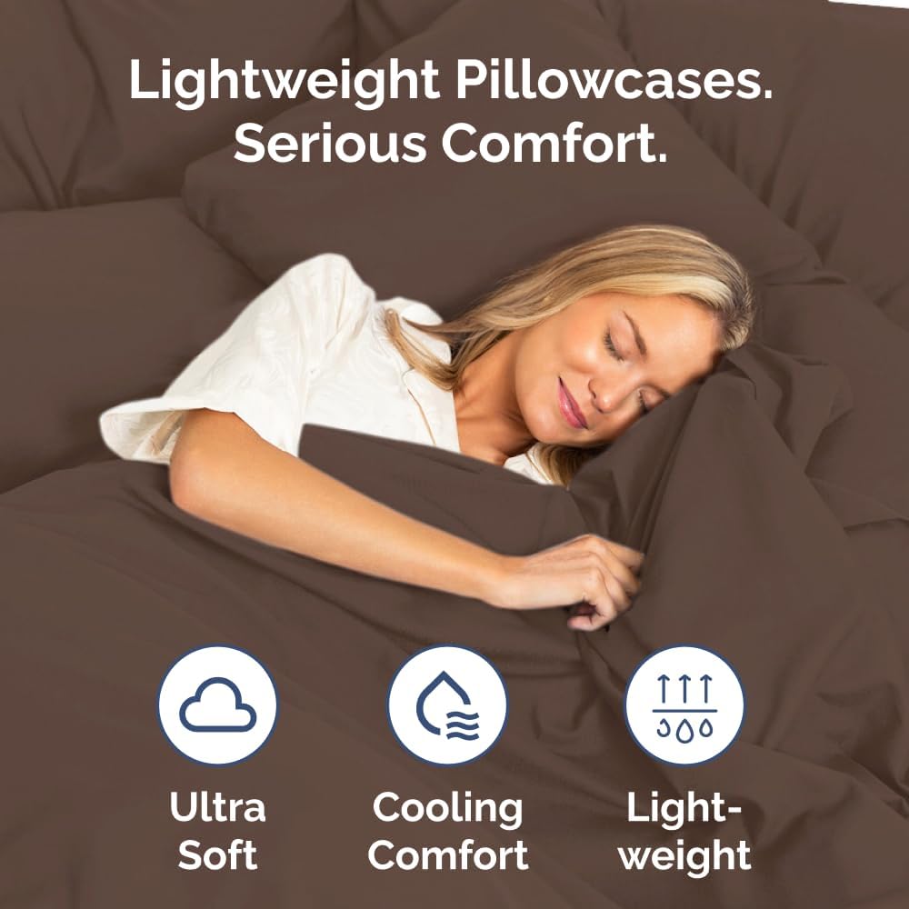 Body Pillowcases Set of 2-20x54 Long Body Pillow Case - Soft Body Pillow Cover for Sleeping & Side Sleepers - Comfy, Breathable, Wrinkle…