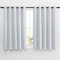 NICETOWN Greyish White Room Darkening Curtains - Window Treatment Thermal Insulated Grommet Room Darkening Curtains/Drapes for Bedroom (2…
