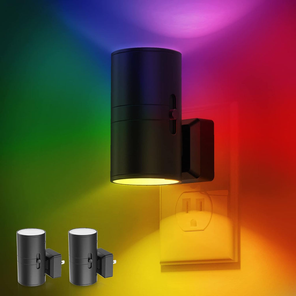 L LOHAS LED Night Light, Night Lights Plug into Wall, Color Changing Nightlight RGB with Light Sensor, Home Decor for Kids Gifts…