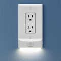 SnapPower 3 Pack MotionLight [for Décor Outlets] - Motion Detecting LED Night Lights Built-in to Wall Plate - Bright/Dim/Off Options…