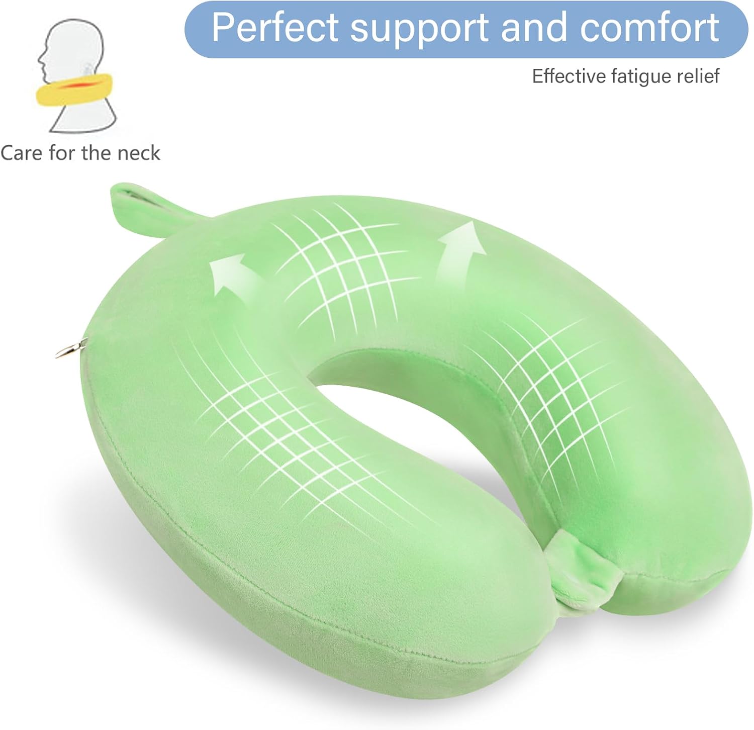 Gosider Neck Pillows for Travel Comfortable Travel Neck Pillow U Shape Memory Foam Support Neck and Head Portable Neck Travel Pillow Suitab…
