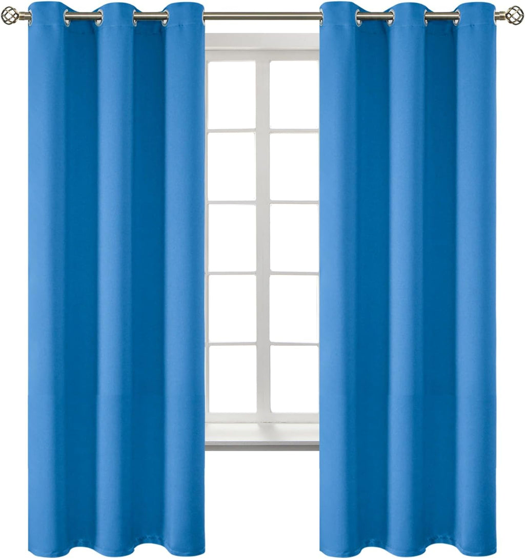 BGment Room Darkening Curtains 63 Inches Long - Grommet Thermal Insulated Drapes Window Treatment Curtains for Bedroom, 2 Panels, 42 x 63 I…