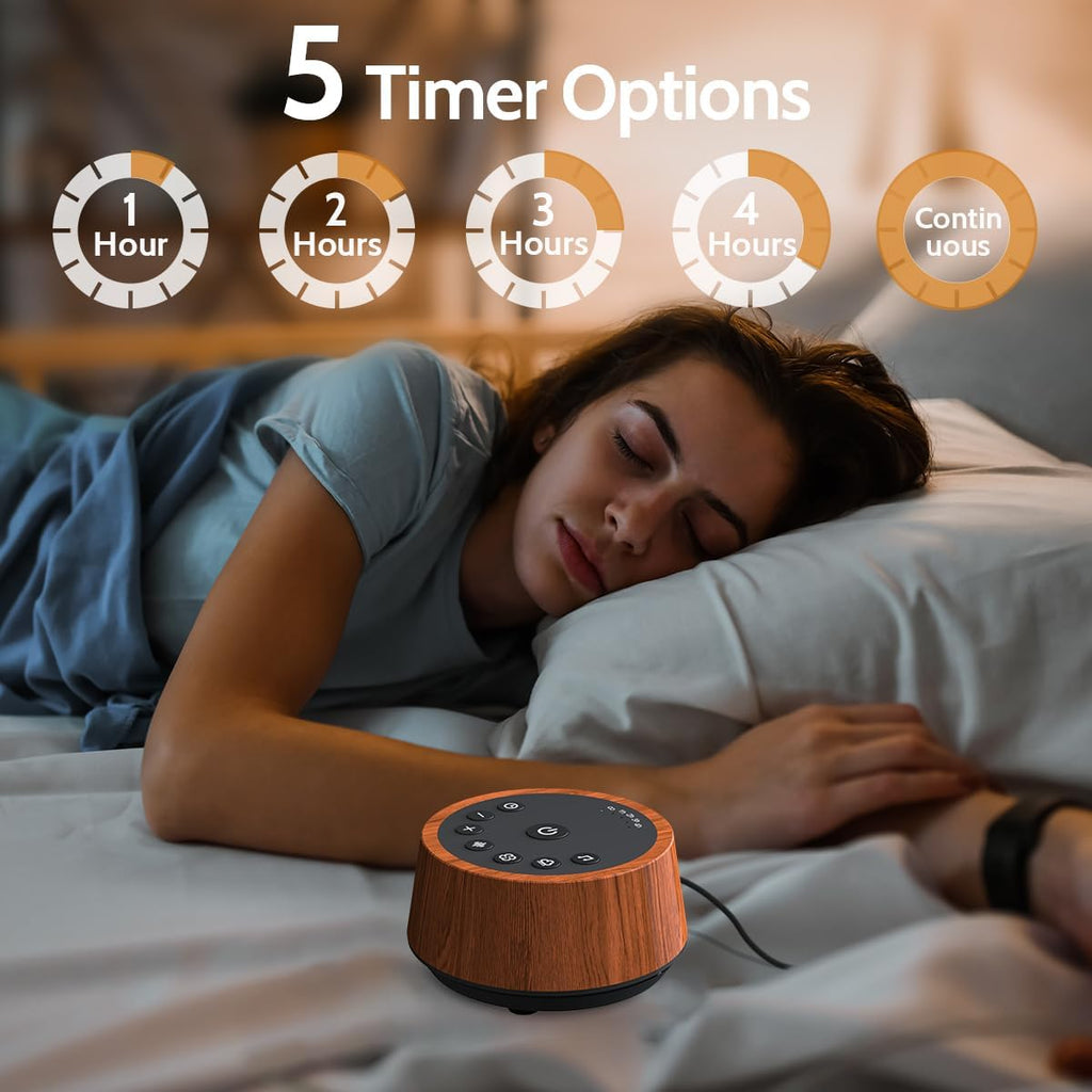 Color Noise Sleep White Noise Sound Machines 25 Soothing Sounds 32 Volume Levels 5 Timers and 4 Sound Categories Memory Function for…