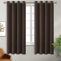 BGment Brown Blackout Curtains 63 Inch Length 2 Panels Set, Grommet Thermal Insulated Room Darkening Curtains for Bedroom, Each 46 x 63 Inc…