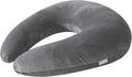Queenrose QUEEN ROSE Reading Pillow, Gaming Pillow for Lap Replacement Cover, Soft Velvet Grey Grey