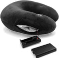 Hooshing Neck Pillow Massager Vibrating Black for relaxation Support Shoulder Fatigue in Car Home and Office Black