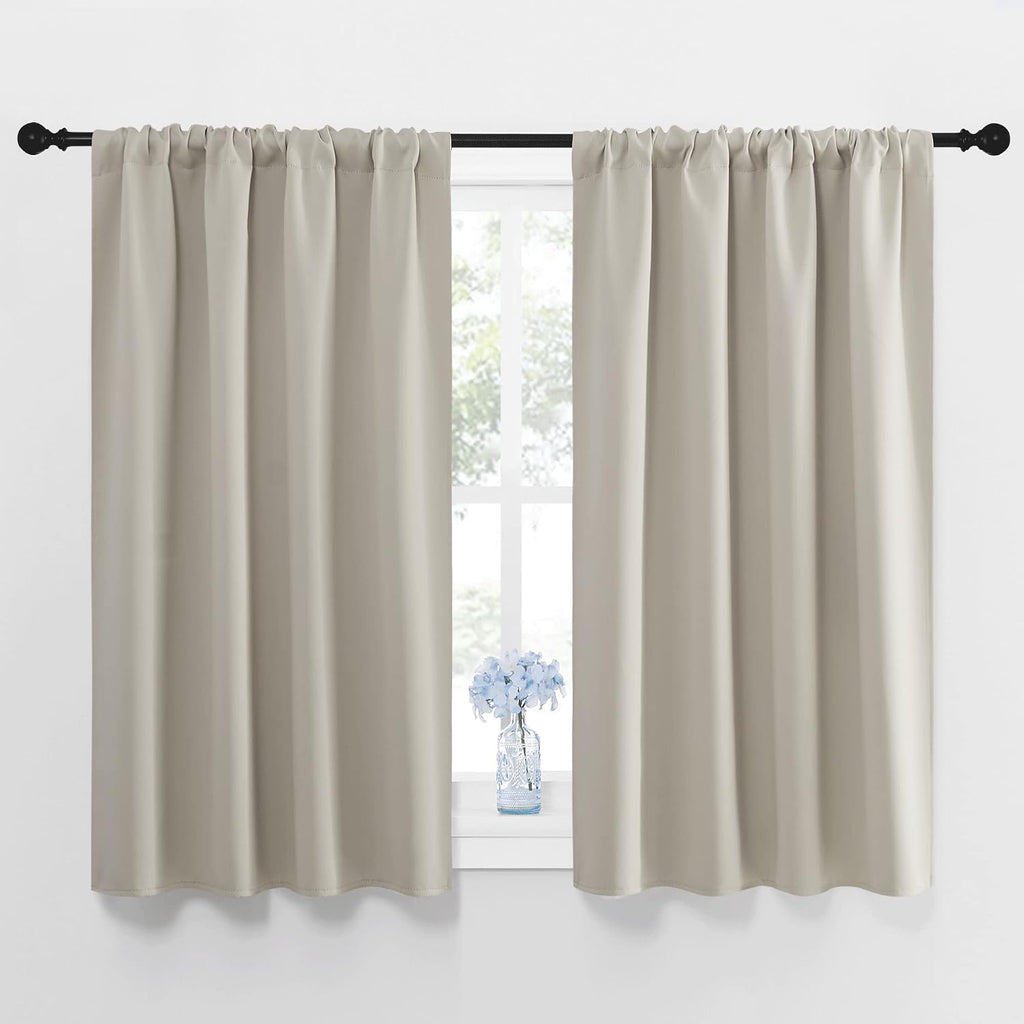Nicetown Blackout Curtains for Living Curtains, Room Darkening Window Curtain Panels, easy maintenance Solid Thermal Insulated…