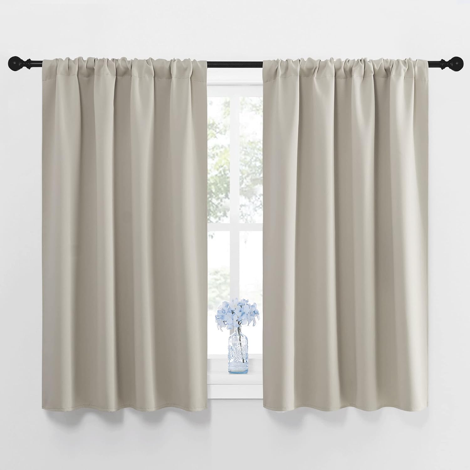 Nicetown Blackout Curtains for Living Curtains, Room Darkening Window Curtain Panels, easy maintenance Solid Thermal Insulated…