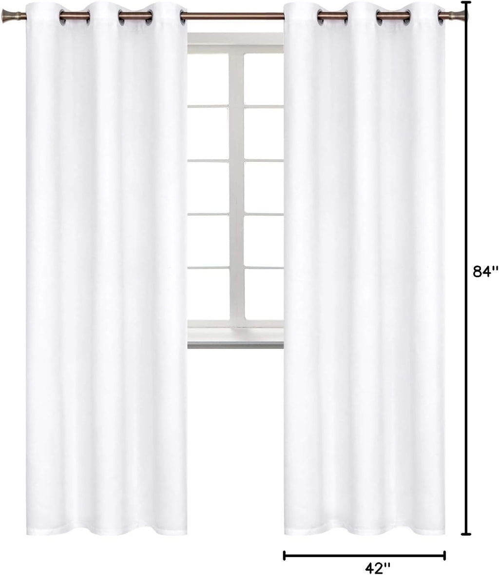 BGment Room Darkening Curtains 84 Inches Long - Grommet Thermal Insulated Drapes Window Treatment Curtains for Bedroom, 2 Panels, 42 x 84 I…