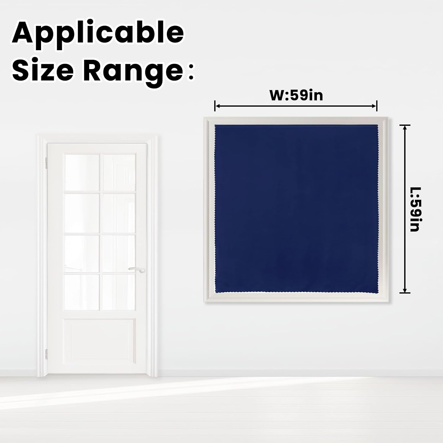 Self Adhesive Portable Blackout Curtains for Bedroom Easy to Install Window Thermal Lnsulated Kitchen Room Darkening Small Window…