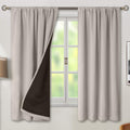 BGment Full Blackout Curtains for Bedroom 63 Inch Length 2 Panels Set, Thermal Insulated Room Darkening Noise Canceling Living Room…