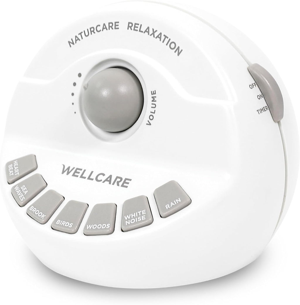WELLCARECarearoundyou WELLCARE - Naturcare Sound Relaxation: White Noise & 7 Nature Sound Machine, for Babies, Kids & Adults, Ste…