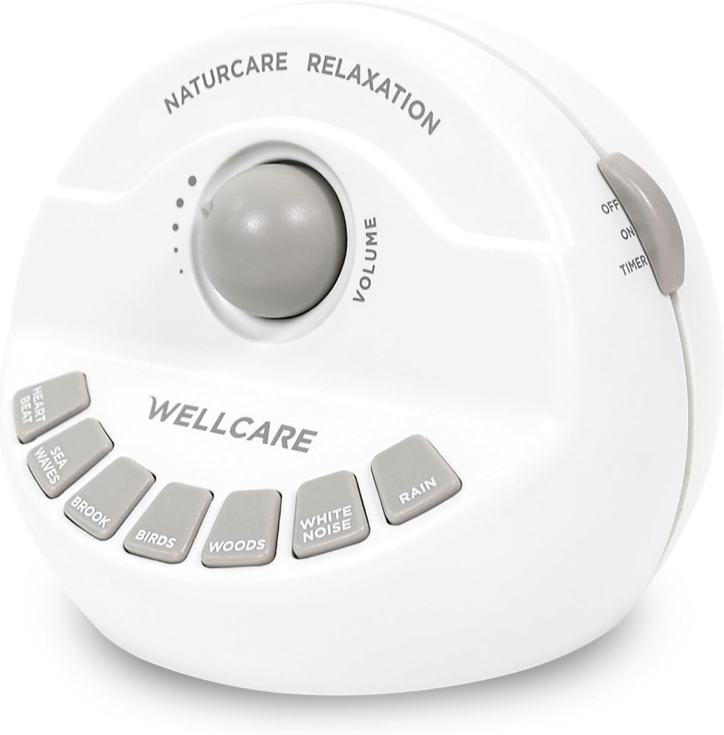 WELLCARECarearoundyou WELLCARE - Naturcare Sound Relaxation: White Noise & 7 Nature Sound Machine, for Babies, Kids & Adults, Ste…