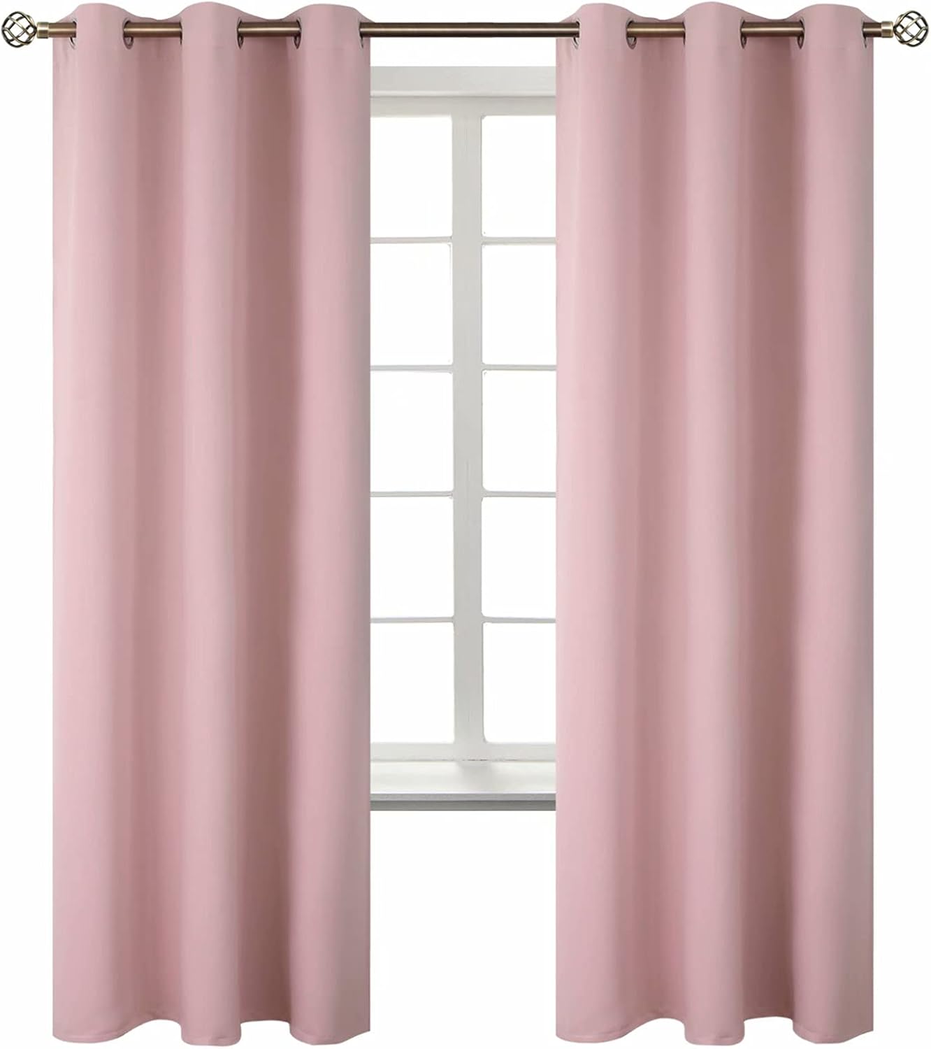 BGment Room Darkening Curtains 72 Inches Long - Grommet Thermal Insulated Drapes Window Treatment Curtains for Bedroom, 2 Panels, 42 x 72 I…