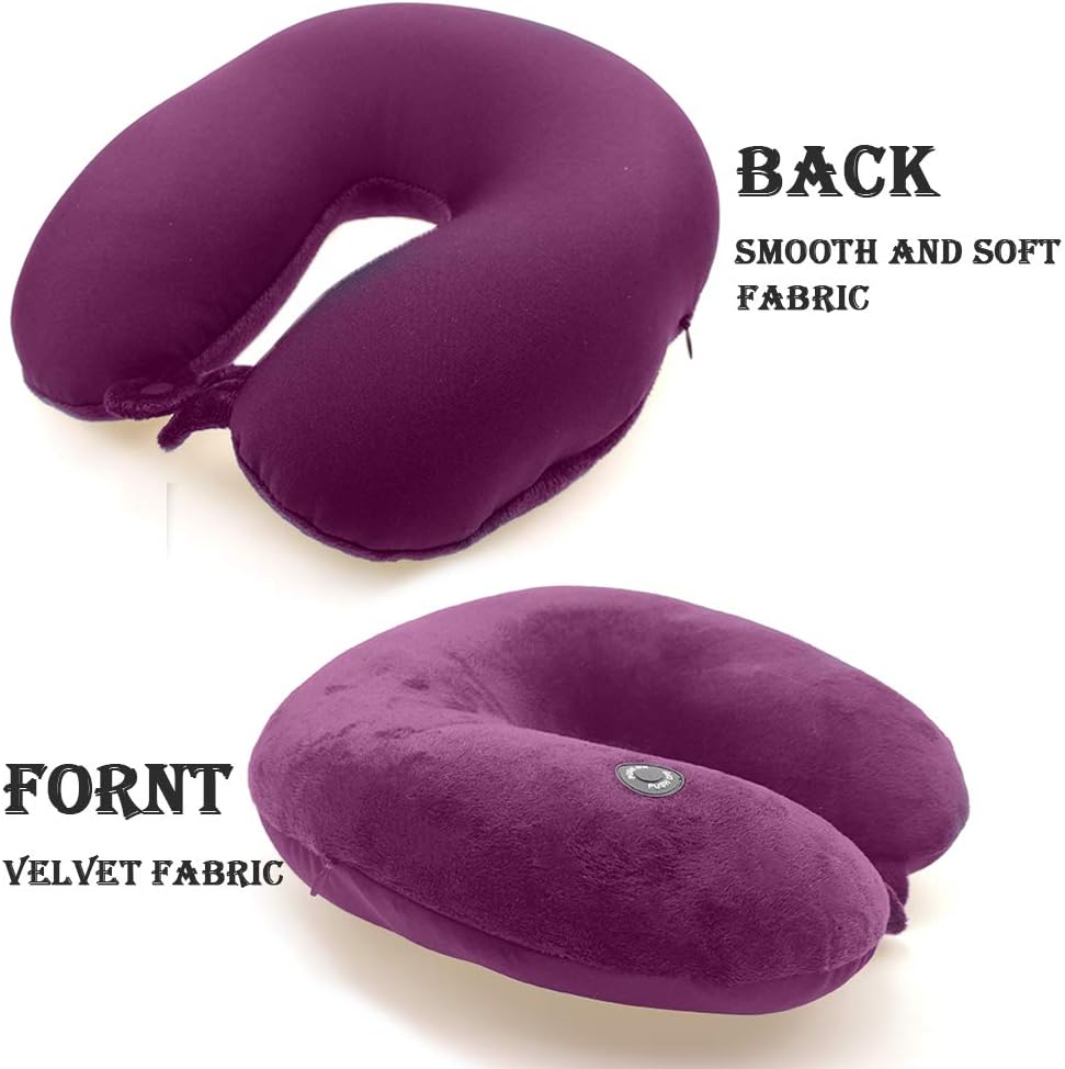 Hooshing Vibrating Neck Pillow Massage relaxation for Traveling Home Rest Neck Pillows for, Gift for Parents