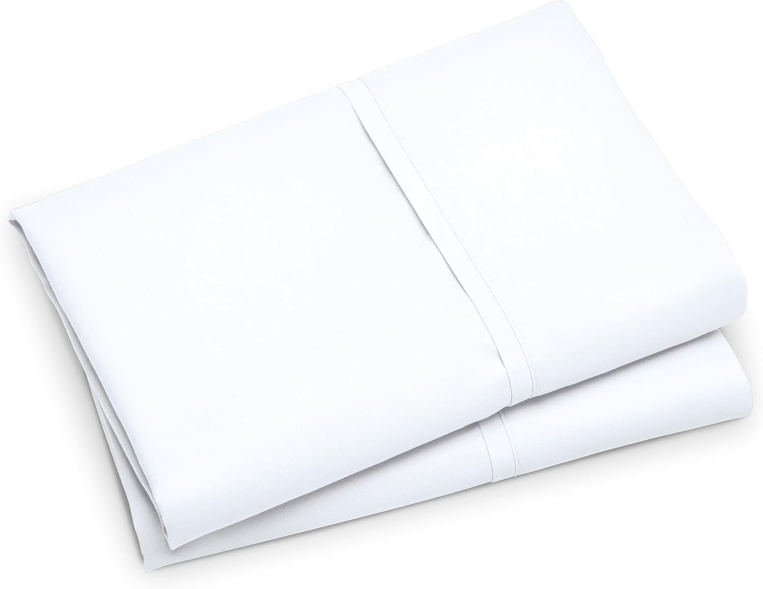 BareHome Bare Home Microfiber Pillow Cases - King Size Set of 2 - Cooling Pillowcases - Double Brushed - White Pillowcases 2 Pack - Easy Ca…