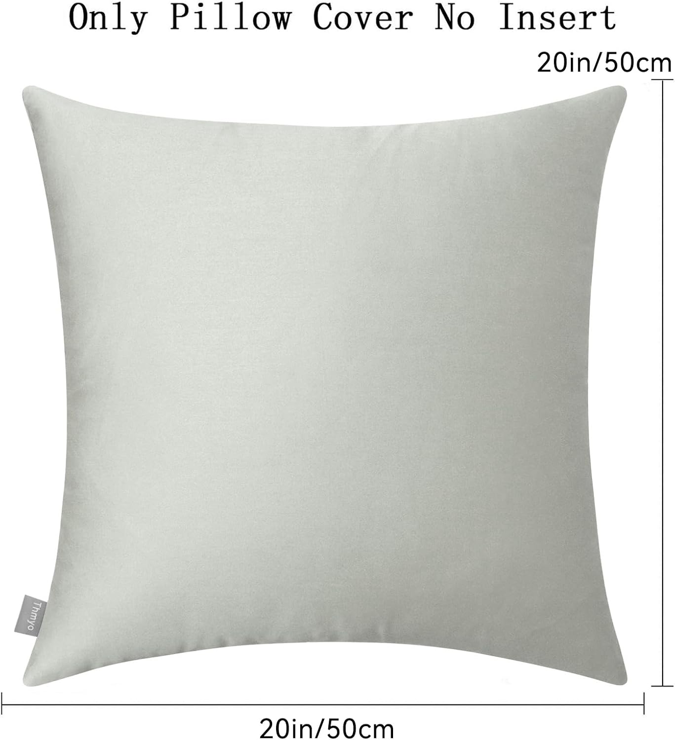 Thmyo 4-Pack 100% Cotton Comfortable Solid Decorative Throw Pillow Case Square Cushion Cover Pillowcase Sublimation Blank Pillow Covers DIY…