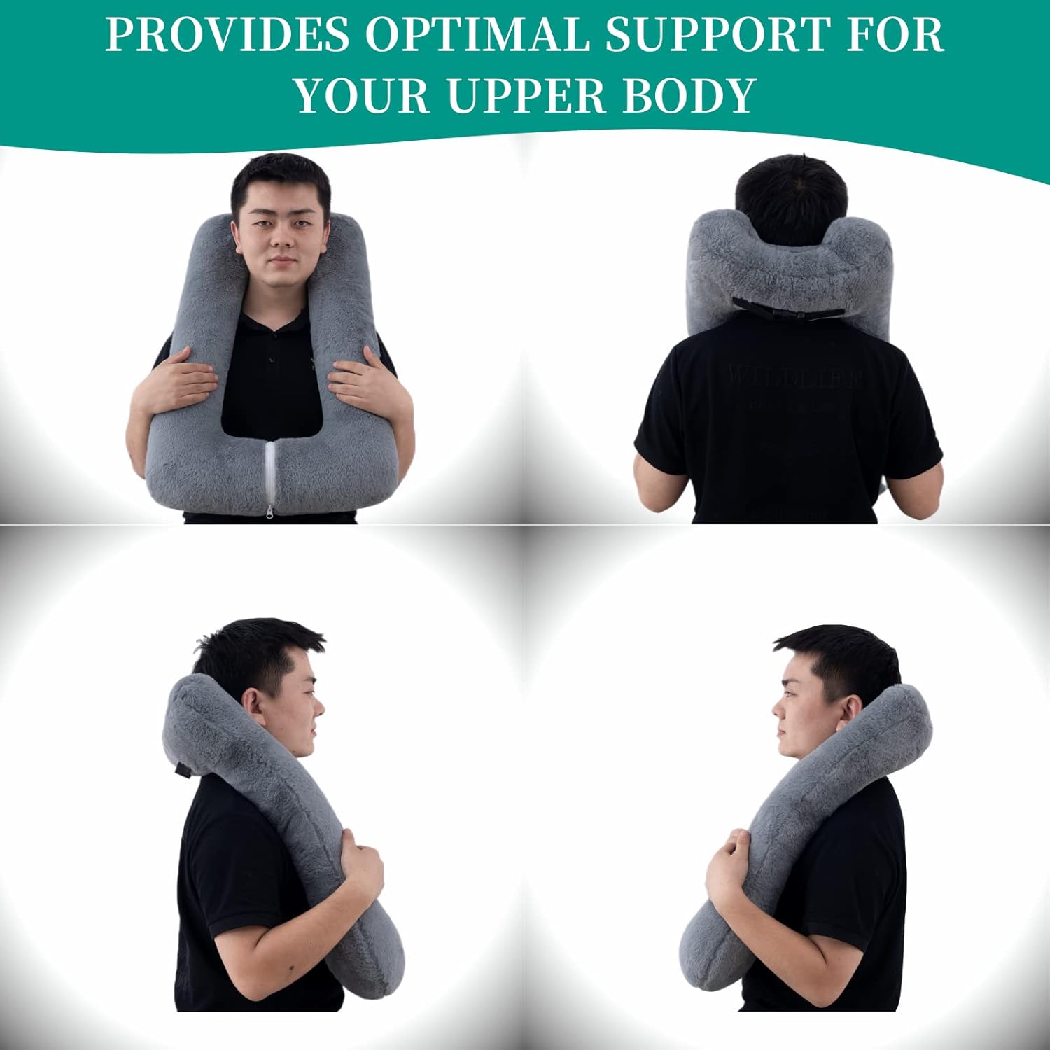 FHSGGP Travel Pillow Upgraded Version of Aircraft Travel Neck Pillow with Storage Bag, Sleep Pillows for Travel by Train, Car, or Plane…