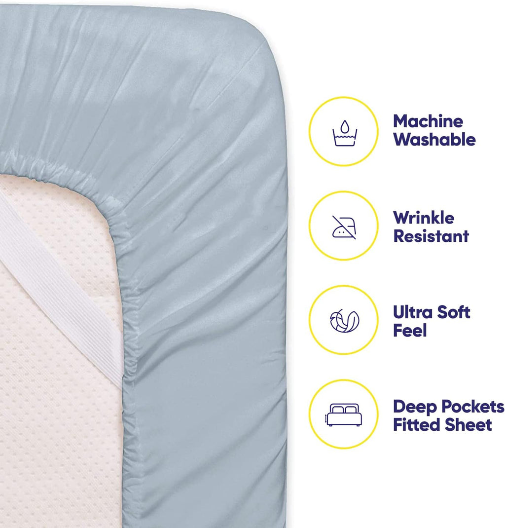 Cal King Size Bed Sheets - 6 Piece 1500 Supreme Collection Fine Brushed Microfiber Deep Pocket California King Sheet Set Bedding - 2…