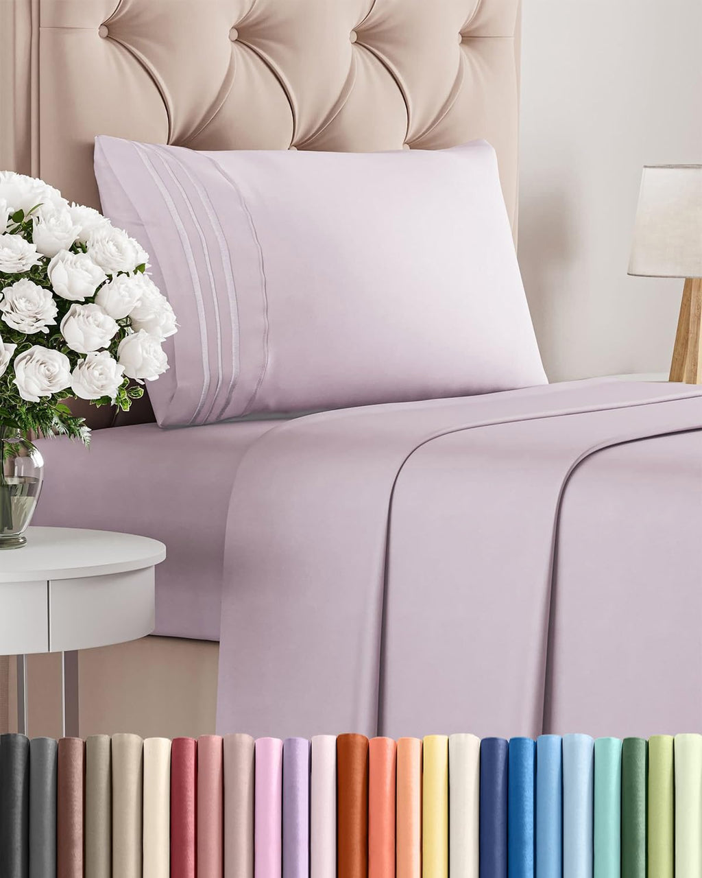Twin Size 3 Piece Sheet Set - Comfy Breathable & Cooling Sheets - Hotel Luxury Bed Sheets for Women & Men - Deep Pockets, Easy-Fit, Soft…
