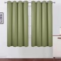 Lemomo Sage Green Blackout Curtains 52 x 63 Inch Length/Set of 2 Curtain Panels/Thermal Insulated Room Darkening Curtains for Bedroom and L…